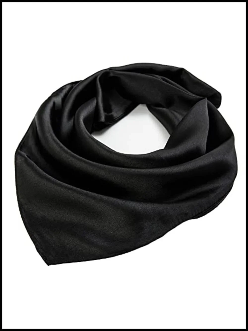 Silk Like Satin Square Scarf Handkerchief Women's Lightweight Neck Scarf